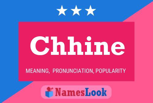 Chhine Name Poster