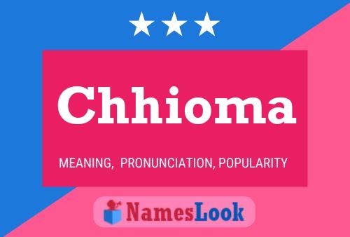 Chhioma Name Poster