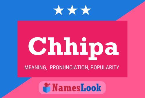 Chhipa Name Poster