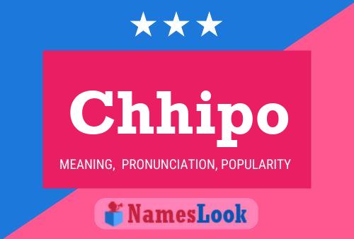 Chhipo Name Poster