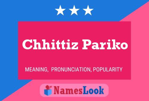 Chhittiz Pariko Name Poster