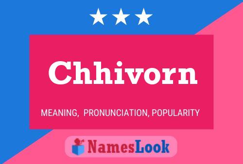 Chhivorn Name Poster