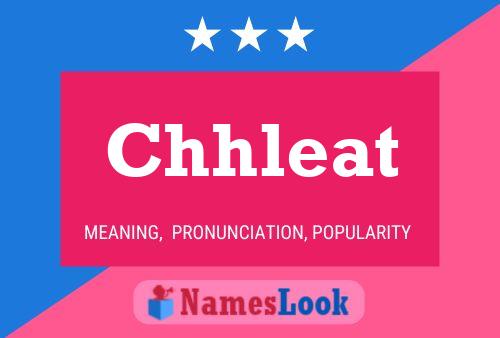 Chhleat Name Poster