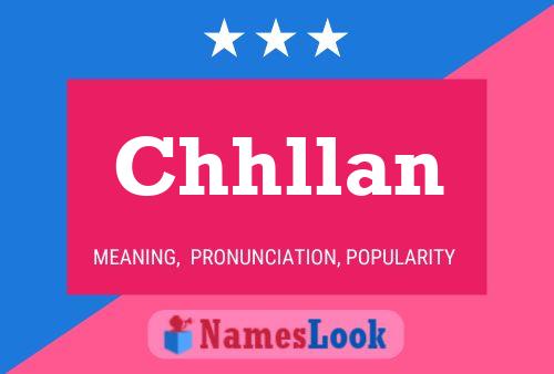 Chhllan Name Poster