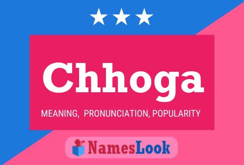 Chhoga Name Poster