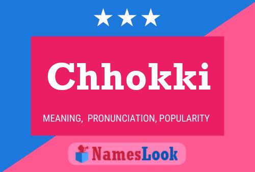 Chhokki Name Poster