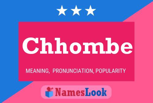 Chhombe Name Poster