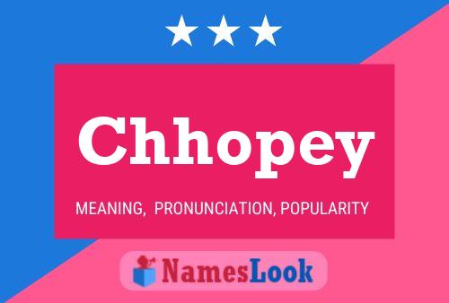 Chhopey Name Poster