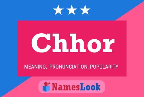 Chhor Name Poster