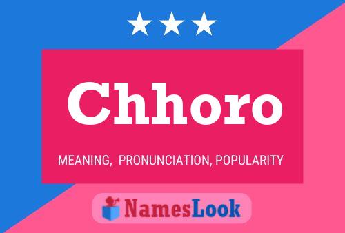 Chhoro Name Poster