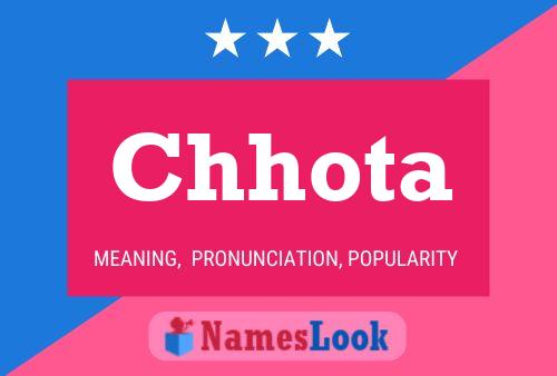 Chhota Name Poster