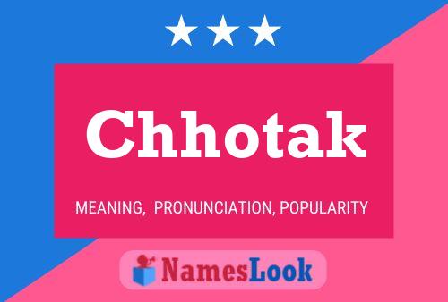 Chhotak Name Poster