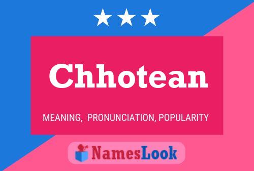 Chhotean Name Poster