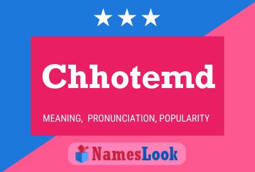 Chhotemd Name Poster