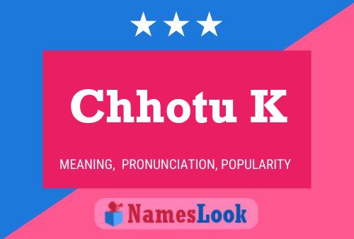 Chhotu K Name Poster