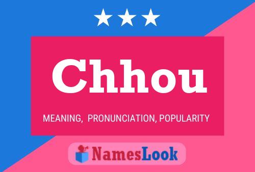 Chhou Name Poster