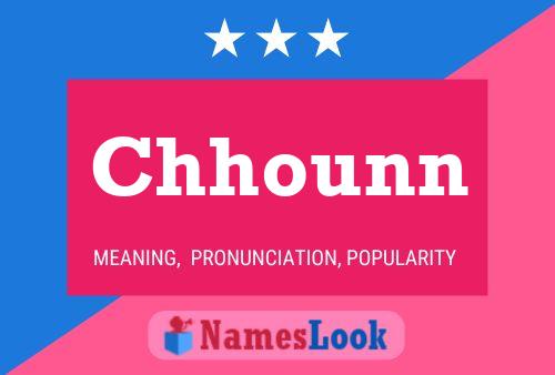 Chhounn Name Poster