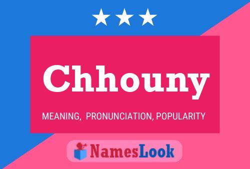 Chhouny Name Poster