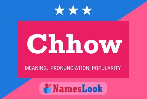 Chhow Name Poster