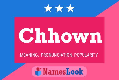 Chhown Name Poster