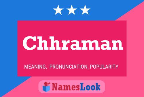 Chhraman Name Poster