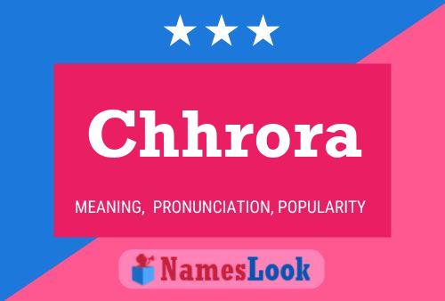 Chhrora Name Poster