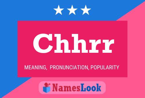 Chhrr Name Poster