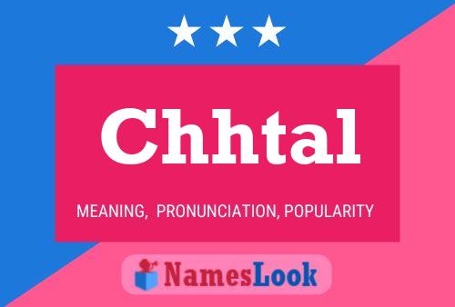 Chhtal Name Poster