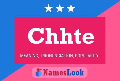 Chhte Name Poster