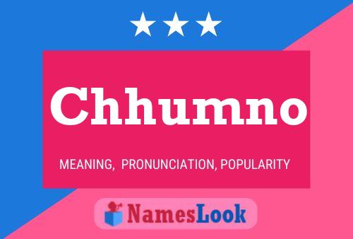 Chhumno Name Poster