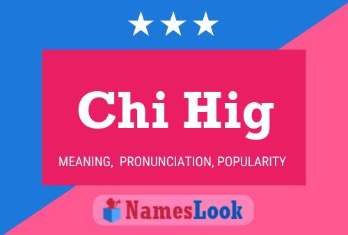 Chi Hig Name Poster