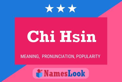 Chi Hsin Name Poster