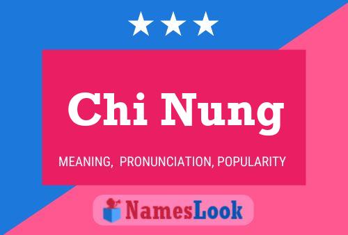 Chi Nung Name Poster