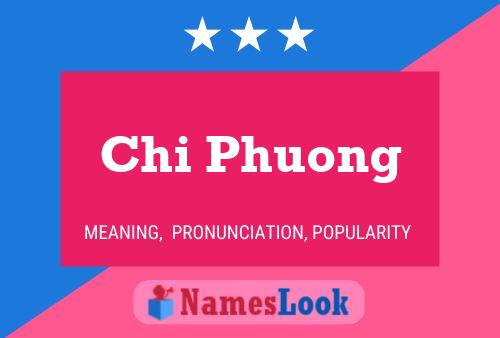 Chi Phuong Name Poster