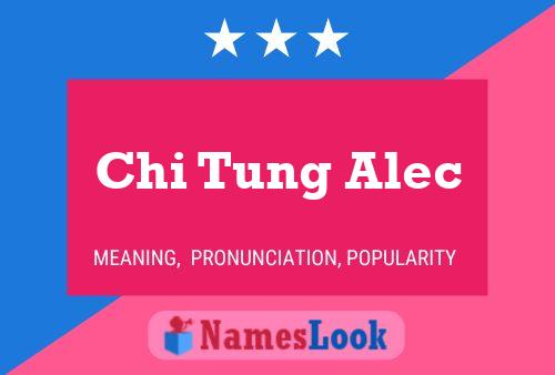 Chi Tung Alec Name Poster