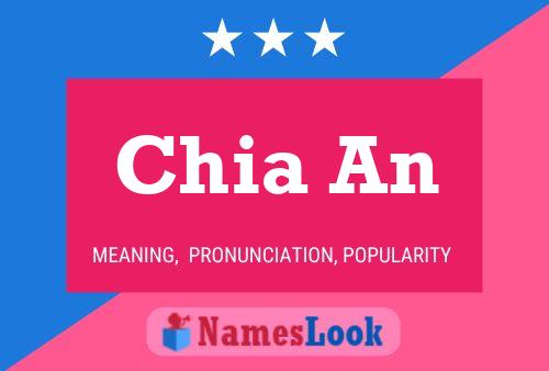 Chia An Name Poster