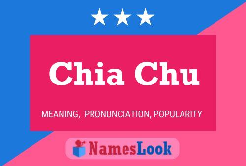 Chia Chu Name Poster