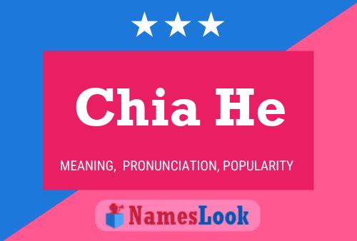 Chia He Name Poster