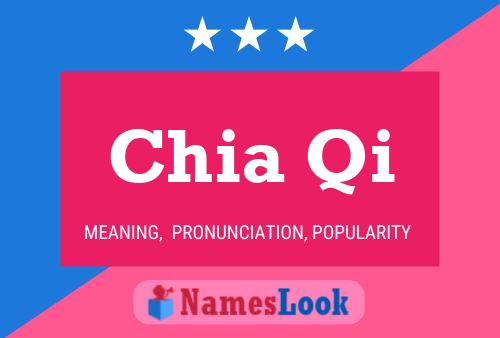 Chia Qi Name Poster