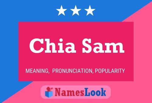 Chia Sam Name Poster