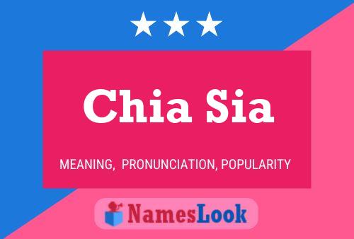 Chia Sia Name Poster