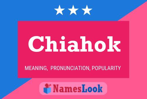 Chiahok Name Poster