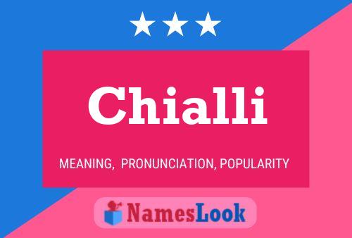 Chialli Name Poster