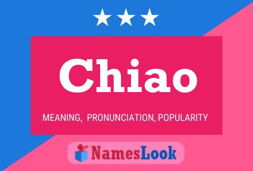 Chiao Name Poster