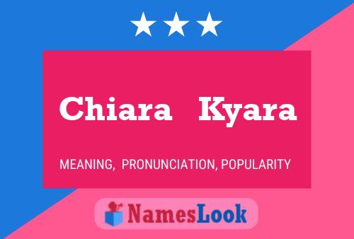 Chiara   Kyara Name Poster