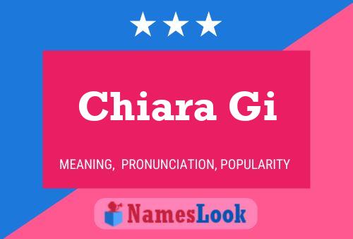 Chiara Gi Name Poster