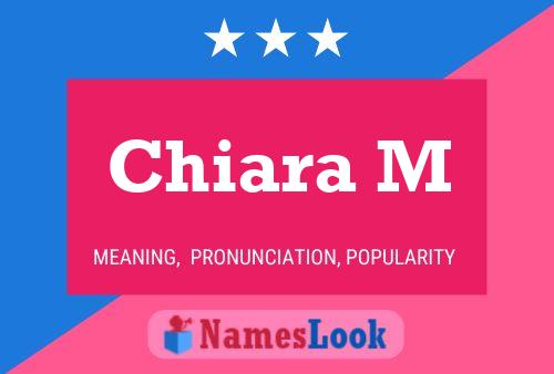 Chiara M Name Poster