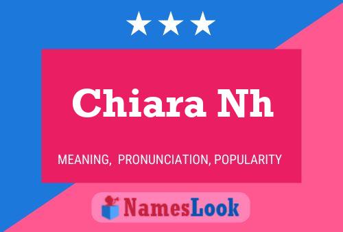 Chiara Nh Name Poster