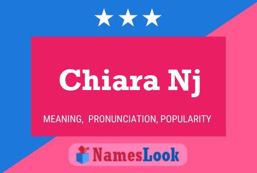 Chiara Nj Name Poster