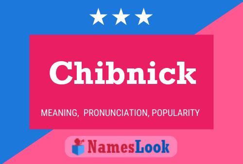 Chibnick Name Poster